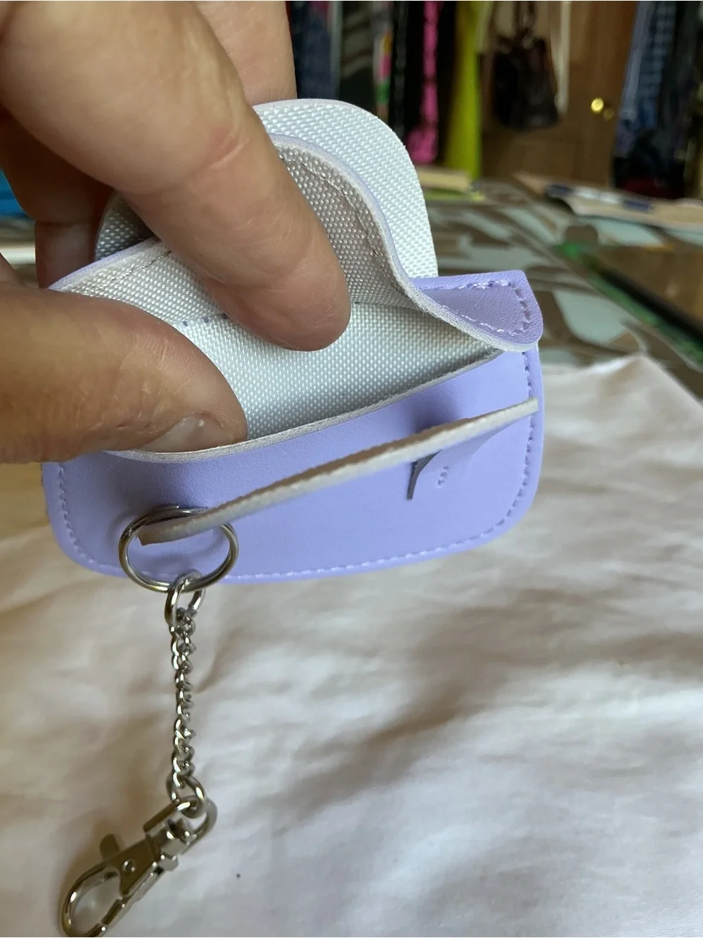 Lavender Mini Purse Keychain